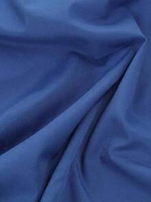 1pc Solid Color Polyester Fabric, Clothing Lining Handmade DIY Sewing Fabric - Royal Blue - View 3
