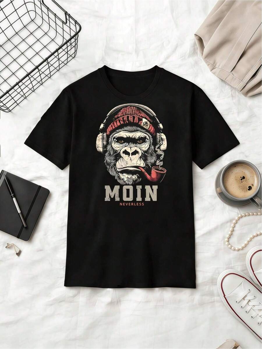 Men T-Shirts - Black - View 1