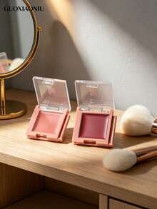GUOXIAONIU Bálsamo de maquillaje multiusos 3 en 1, rubor en crema, sombra de ojos y lodo labial, tono nude construible - #Rojo Baya - Ver 8