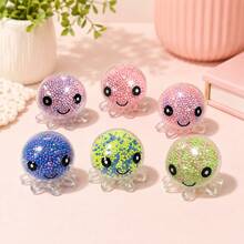 1/6/12/48 Pcs Adult Stress Relief Toys, Children Squeeze Octopus Stress Ball, Squeeze Toys, Children Squeeze Water Bead Squeeze Ball Toys, Suitable For Children And Adults, Christmas Easter Egg Fillers, Party Favors (Random Color & Style) - Multicolor - View 11