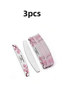 80 Grit Nail File, 80/80 Grit Sanding Strip, Coarse Nail File, Double-Sided Nail File, Floral Pattern Nail File, Printed Nail Sanding Strip, Rectangular Nail File - Multicolor - View 10