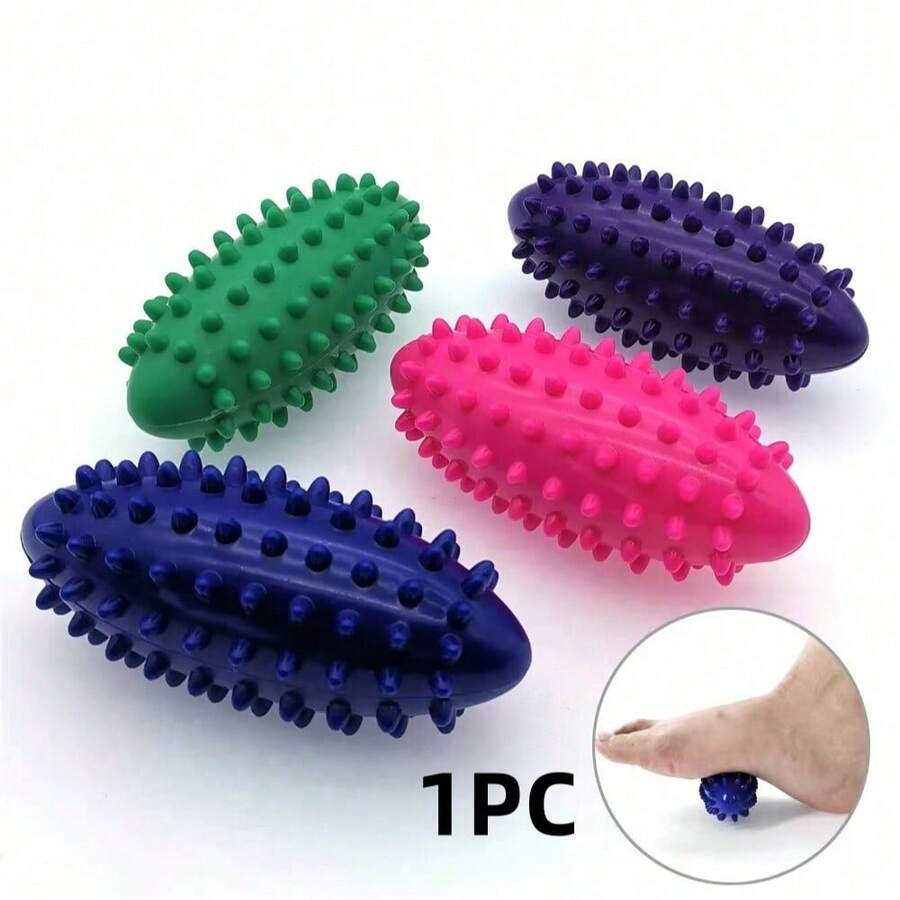 1PC PVC Foot Massage Ball Spiky Reliever Hedgehog Ball Fascia Relax Massager Plantar Trigger Point Relief - Multicolor - View 1