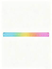Regla y Cubo 2 en 1 de Colores, Herramienta de Dibujo Geométrico, Juego de Papelería para el Aprendizaje de Matemáticas, Suministros de Dibujo y Medición, Ayuda de Enseñanza de Matemáticas, Sólido Geométrico de Plástico Multifuncional - Multicolor - Ver 10