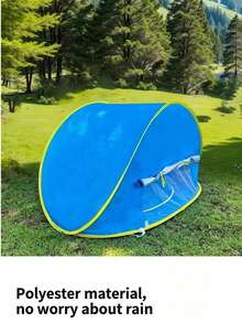Luxury Portable Beach Tent, Quick-Opening Sun Shelter, Easy To Assemble Waterproof Outdoor Tent, Suitable For Beach, Pool, Water Games, Camping, Picnic, Outdoor Vacation And Summer Leisure Multi-Functional Sun Protection Canopy - Multicolor - View 5