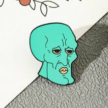 SpongeBob SquarePants 海綿寶寶 1 個卡通角色胸針 個性化章魚先生琺瑯別針 金屬徽章 珠寶 背包衣物配件 禮物 - 彩色 - 查看 8