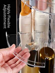 360 Degree Rotating Desktop Storage Rack, Acrylic Box Cosmetic Organizer Suitable For Lipstick, Skincare, Makeup Display Rack, Suitable For Vacation, Beach, Bathroom, Bedroom And More Scenes, Large Capacity - 268 - View 4