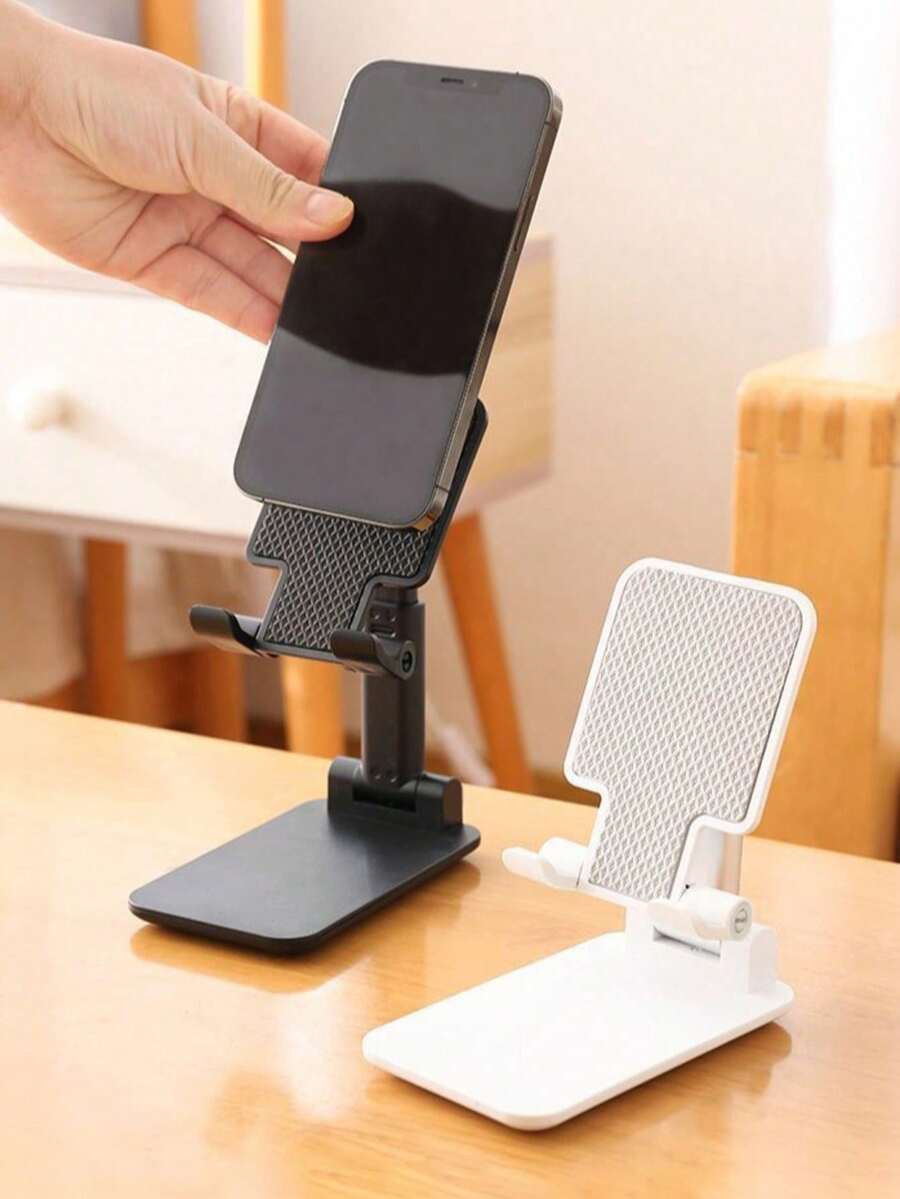 1 pieza Soporte plegable de escritorio para teléfono, compatible con todos los teléfonos inteligentes, accesorio ideal para la oficina, compatible con teléfonos Android, regalo de cumpleaños, soporte de teléfono para familia y amigos, accesorio de teléfono