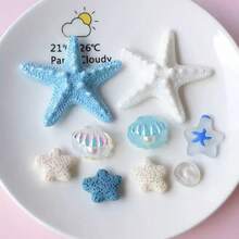 9件組海洋之心系列鞋子裝飾套組，包含珍珠、寶石、貝殼、海星、漂流木、瓶子，可拆卸DIY鞋飾，適用於克羅格鞋、拖鞋、沙灘鞋、園藝鞋，適合海邊度假，生日或節日禮物首選 - 彩色 - 查看 5