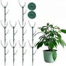 Adjustable Plant Support Rod - Stackable Indoor And Outdoor Support Rod With Fixtures, Suitable For Supporting Turtles And Climbing Plants, Horticultural Accessories, Ideal Replacement For Plant Piles, Stackable Turtles And Bamboo Plant Support Frame - A - View 4