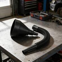 3-Piece Plastic Funnel Set For Cars, Large Diameter Tool For Refueling And Oil Changing In Car Repairs, Accessories For Fuel Replacement In Car Engines. - A - View 2