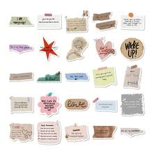 Vintage Neutral Affirmation Stickers 50Pcs, Aesthetic Waterproof Decals For Scrapbooking Journaling Planner - A - View 8