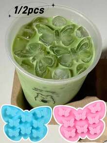 1/2 cái - Khay đá hình bướm bằng silicone, khuôn đá hình bướm bằng silicone dùng cho sáp nến, khuôn sô cô la hình bướm, khuôn kẹo fondant - Nhiều màu - Xem 1