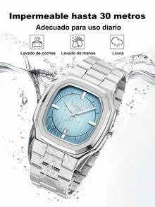 REWARD Men's Quartz Watch Business Fashion Style Calendar Luminous Hands Multi-Functional High Quality Gift Classic Design Stainless Steel Watch Band - Silver - View 7