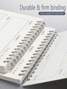 1 pieza/2 piezas Cuaderno Planificador Diario A5 - 160 Páginas, Organizador de Horarios y Tareas para Suministros de Oficina y Escuela - Talla única - Ver 5