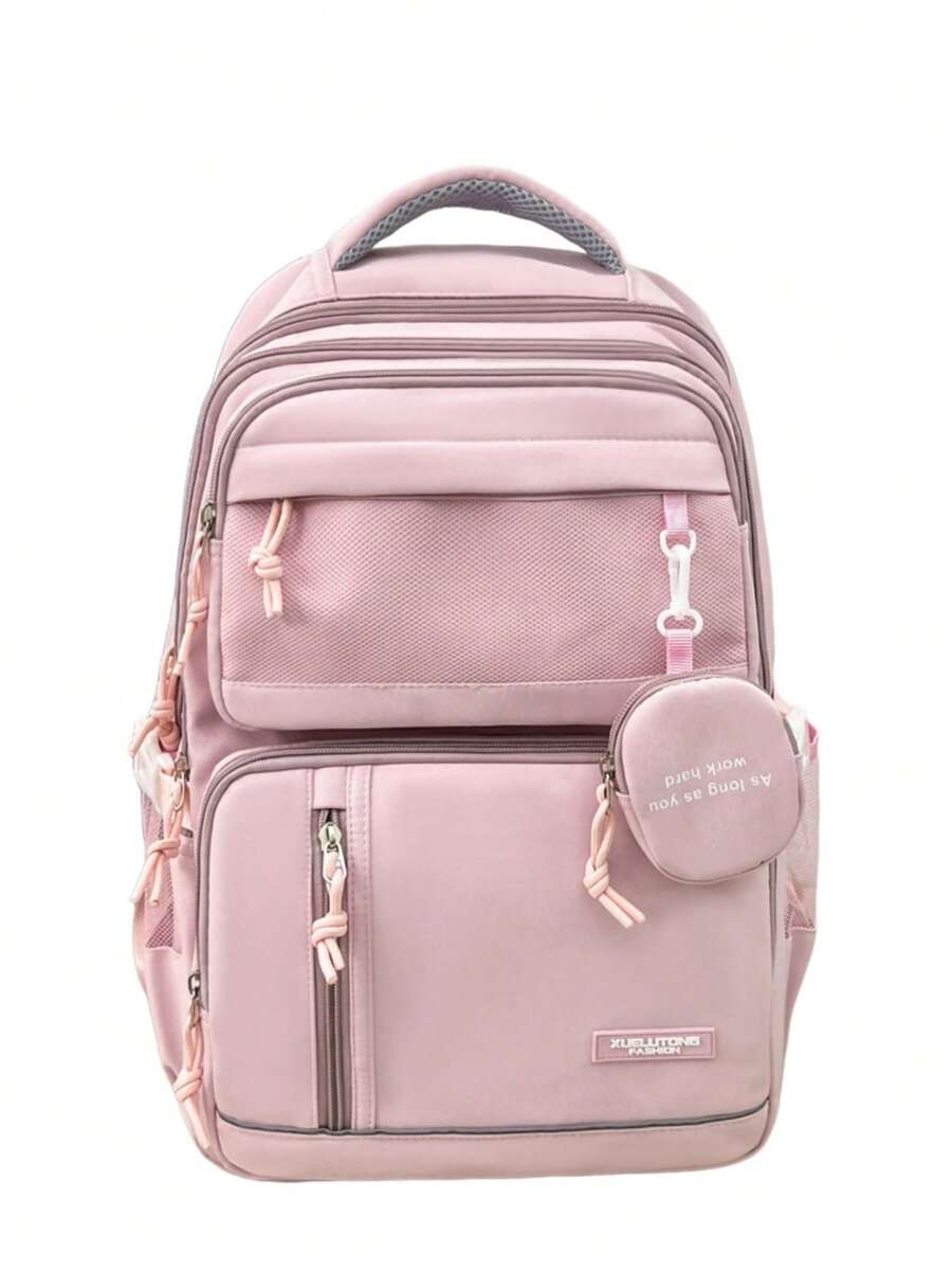 New Luminous Design Fashionable Minimalist Casual Travel Backpack, Large Capacity Multifunctional Couple Backpack Suitable For Multiple Occasions - Multicolor - View 1