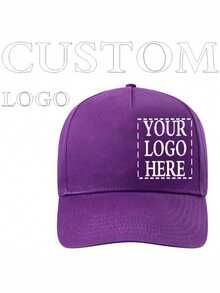 可客製化文字/Logo棒球帽，多色可客製化男女款遮陽帽，可印製任何臉部圖案，個性化棒球帽，照片印製，情人節、生日、母親節禮物，獨特禮物，父親節禮物，畢業禮物 - 彩色 - 查看 8