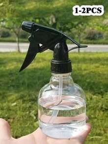 1/2 入多功能園藝澆水壺 透明噴霧瓶清潔劑 多肉植物澆水噴霧器 髮用噴霧器 開學旅行假期必備 - 黑色 - 查看 1