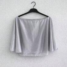 1件亮片短披肩新娘晚禮服外套輕盈網紗派對婚禮外套 - 彩色 - 查看 9