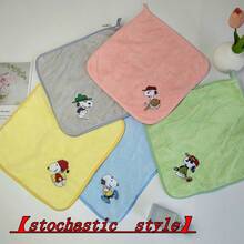 1pc New Snoopy Square Scarf, Perfect Small Gift For Fans, Family And Friends, An Excellent Daily Accessory [Random Style] - Multicolor - View 5