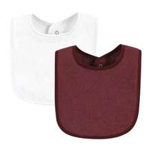 Hudson Baby Unisex BabyDrooler Bib with Waterproof Lining - Borgoña rosado - Ver 7