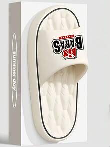 Fashionable Versatile Spring/Summer Unisex Sandals, Comfortable For Long Wear Without Foot Fatigue, Silent And Durable Sole, Essential For Home/Hotel/Office - White - View 4