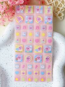 DIY Stickers, Transparent Solid Stickers, Replaceable Collectible 3D Stickers, Reusable Self-Adhesive DIY Decorative Stickers, Interactive Stickers For Kids, Everyday Decorative Stickers, Party Decoration Stickers, Sticker Games For Kids. - Multicolor - View 6