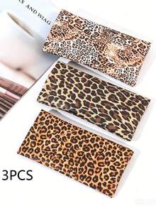 1/2/3pcs Leopard Print Eyeglass Case, Women Eyeglasses Pouch, Glasses Storage Bag Holiday Essential, Girls Eyewear Box, Ladies Leopard Glasses Case - Multicolor - View 17