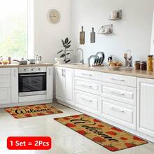 1pc, Home Decor, Strawberry Pattern Print, Linen Kitchen Rug, Kitchen Mat, Floor Mat, Bathroom Mat, Door Mat, 3D Print Rectangular, Suitable For Living Room, Bedroom, Hallway, Bathroom, Laundry Room - Polyester Rug, Suitable For Indoor And Outdoor Home Decor - Multicolor - View 18
