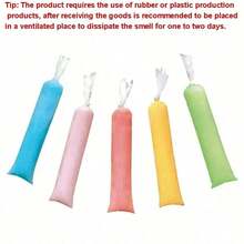 100Pcs Homemade Transparent Ice Pack Bag For Crushed Ice And Ice Cream Preservation, DIY Ice Pop Bag For Home Ice Making Gift Bag Party Kitchen - Multicolor - View 3