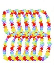 10 cái/bộ Vòng cổ Lei Hawaii, Băng đô chủ đề hoa nhiệt đới Hawaii, Quà tặng tiệc, Đồ trang trí tiệc bãi biển ngày lễ đám cưới sinh nhật, Băng đô Lei, Đồ trang trí tiệc bãi biển ngày lễ đám cưới sinh nhật, Giáng sinh - Nhiều màu - Xem 1