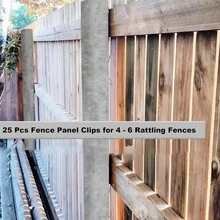 25/50 Pcs Fence Panel Grips Clips, Anti-Rattle Fence Wedges, Noise Reduction Fasteners To Stop Banging For Garden Fence Installation - 50 PCS - View 5