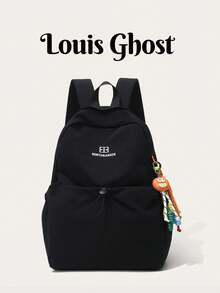 Mochila ligera. Disponible en cinco colores, cubre perfectamente tu trayecto diario, viajes al campus y salidas de fin de semana. El diseño de bolsillo pequeño con cordón en la parte delantera añade profundidad visual y hace que sea conveniente acceder rápidamente a artículos pequeños como teléfonos y llaves. - Multicolor - Ver 12