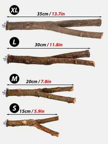 1pc/2pcs Wooden Double Branch Parrot Perch, Suitable For All Seasons Birds - View 9