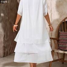 Plus Size Dresses - Blue Mist - View 3