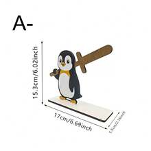 Cartoon Animal Wood Paper Towel Holder, Decorative Kitchen Roll Stand For Countertop - 1PC - View 8