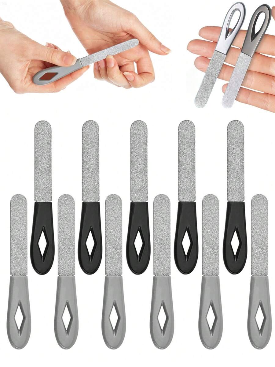 5/1pc The New Nail File And Double-Sided Nail Shaping Tool Is An Excellent High-End Nail File Set For Polishing And Shaping Nails. It Is Easy To Operate And Convenient To Carry When Going Out. - Multicolor - View 1