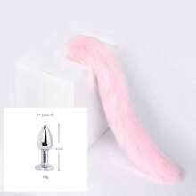 2色/1入 BDSM 肛尾肛塞 動物尾巴屁股塞 角色扮演情趣遊戲 男女通用成人情趣用品 SM 仿真陽具 情侶自慰成人情趣玩具 - 彩色 - 查看 12