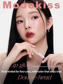 Mooekiss Lipstik dua ujung dengan berbagai efek, cocok untuk penggunaan makeup sehari-hari, bisa dijadikan hadiah untuk pacar. - W4 - View 4
