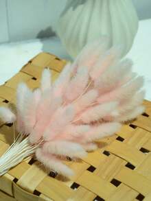 60/120/240入 波希米亞風人造花飾 兔尾芒草 多色蒲公英花 家居婚禮辦公室咖啡廳裝飾 情人節母親節禮物 - 淺粉色 - 查看 4