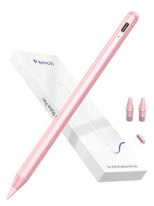 相容 iPad 的觸控筆，支援手掌防誤觸與傾斜感應，90mAh 電池，相容 iPad 第 10 代 10.9 2022、Air4/5/6/M4、A16 第 11 代 2025、Air11&13 吋 (M3/M2)、Pro 11/12.9 吋 - 粉紅色 - 粉色 - 查看 2