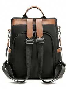 Lightweight Waterproof Dual‑Use Backpack For Women Office Travel & Daily Outings - Black - View 4