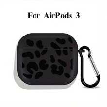 [分色設計]新款時尚黑色條紋圖案保護殼，適用於Airpods 4代、 Pro 3/1/2代、3代、 Pro 2 - 柔軟TPU無線耳機保護殼，送給家人和朋友的完美禮物 - 黑色 - 查看 6