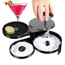 Three-Tier Bar Glass Frosting Set, Barman Tool, Salt And Sugar Container Set, Cocktail Condiment Box. - View 9