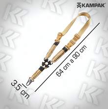 Kampak Kw321 Tactical Rifle Sling, Reinforced Single Point Sling, Black, Multipurpose Sling - Khaki - View 4