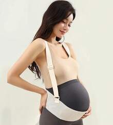 Maternity Support Belt, Adjustable Support For Pregnant Women - White - View 2