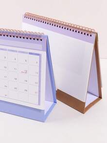 1PC Large 2027 Retro Desktop Calendar, Stylish Home Decoration,Compact Vertical Flip Design, Durable Metal Ring Binding, Clear Monthly Layout - Single Piece - View 6