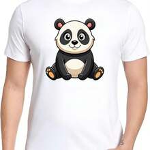 Printed T-Shirt In Pure Cotton, Short Sleeve Round Neck, Creative Fashion Short Sleeve, Casual Summer T-Shirt For Men And Women, Soft And Comfortable T-Shirt - 白色 - 查看 1