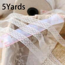 5mm 溫柔風細蕾絲飾邊白色網布 DIY 頭飾/服飾配件材料 - 蕾絲花邊 - 查看 11