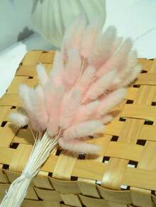 60/120/240入 波希米亞風人造花飾 兔尾芒草 多色蒲公英花 家居婚禮辦公室咖啡廳裝飾 情人節母親節禮物 - 淺粉色 - 查看 7