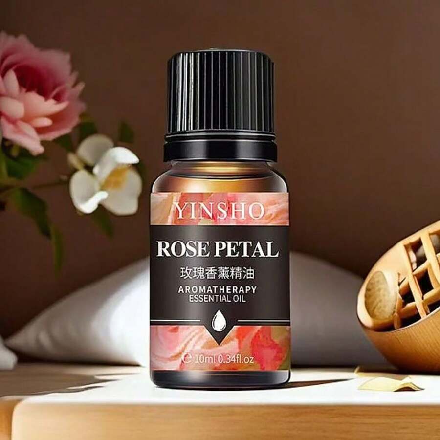 1瓶純天然精油,適用於臥室、浴室等,可用於香氛擴散器、香氛蠟燭、香氛燃燒器、香氛石、加濕器、汽車香氛、居家香氛精油(12種香味可選:玫瑰、檸檬、桂花、小蒼蘭、櫻花、海洋、薄荷、白茶、香草、依蘭、薰衣草等,10ml/0.33 Fl Oz),生日、畢業及其他場合的理想禮物 - 彩色 - 查看 1